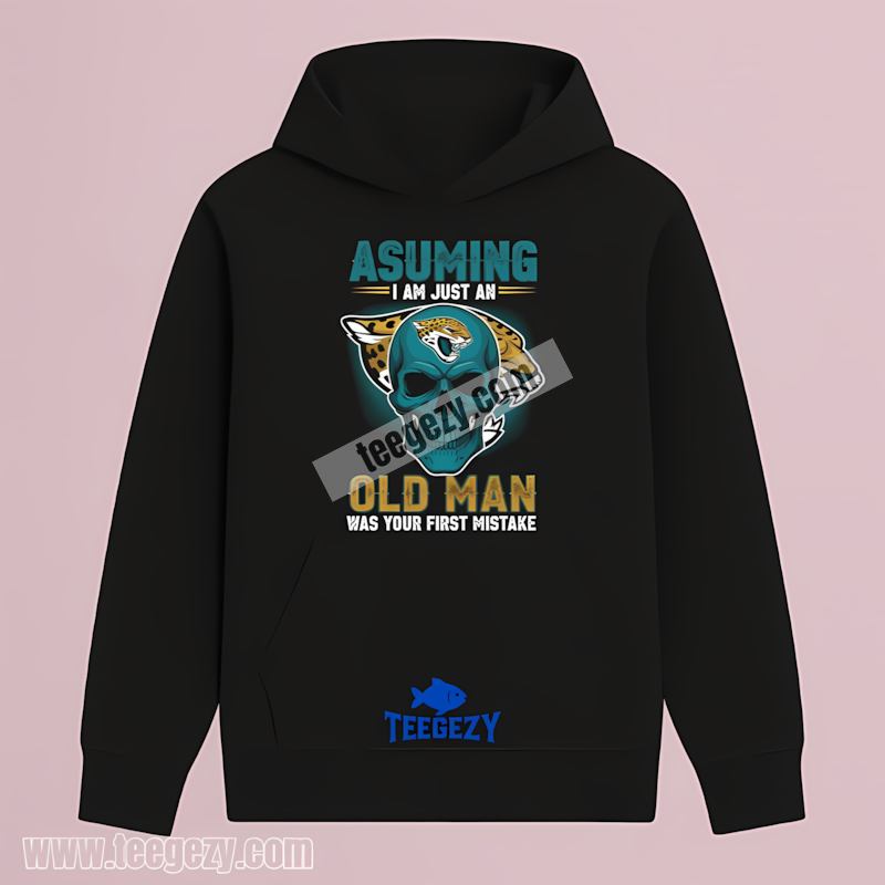 Jacksonville Jaguars Skull Old Man Attitude Hoodie Jacksonville Jaguars Skull Old Man Attitude Hoodie