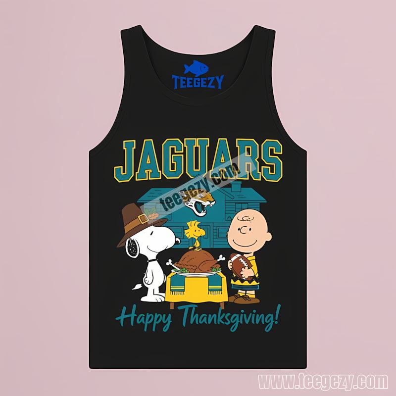 Jacksonville Jaguars Snoopy Thanksgiving Retro Tanktop Jacksonville Jaguars Snoopy Thanksgiving Retro Tanktop