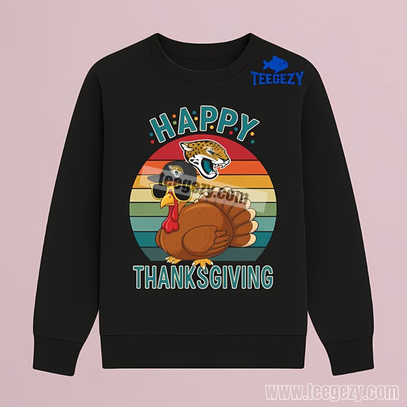 Jacksonville Jaguars Thanksgiving Turkey Regular Long Sleeve Jacksonville Jaguars Thanksgiving Turkey Regular Long Sleeve
