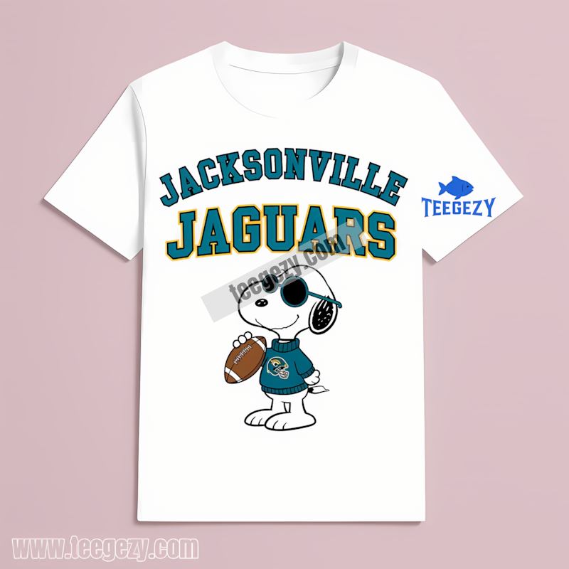Jacksonville Jaguars Vs Cool Snoopy Adults T-Shirt Jacksonville Jaguars Vs Cool Snoopy Adults T-Shirt