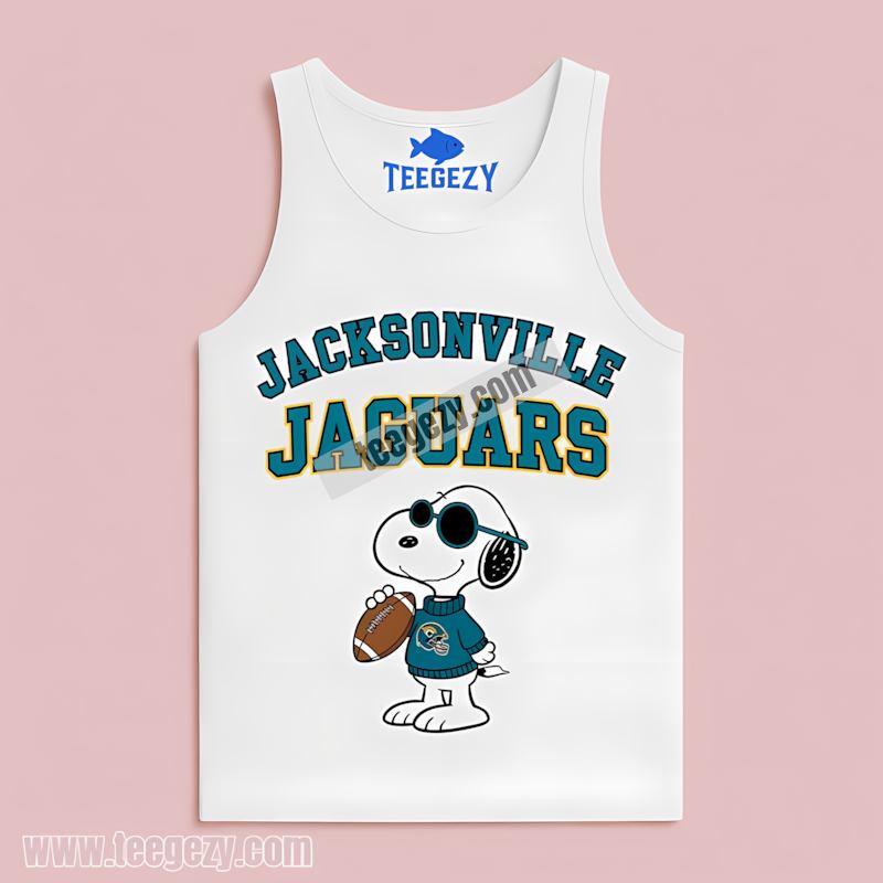 Jacksonville Jaguars Vs Cool Snoopy Adults Tanktop Jacksonville Jaguars Vs Cool Snoopy Adults Tanktop