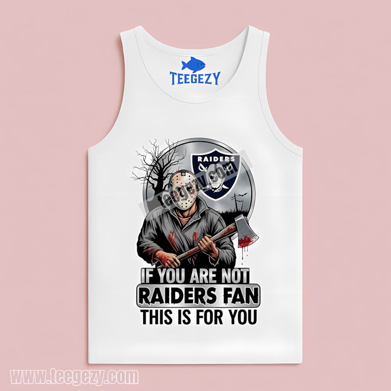 Jason Voorhees Halloween Las Vegas Raiders Retro Style Tanktop Jason Voorhees Halloween Las Vegas Raiders Retro Style Tanktop