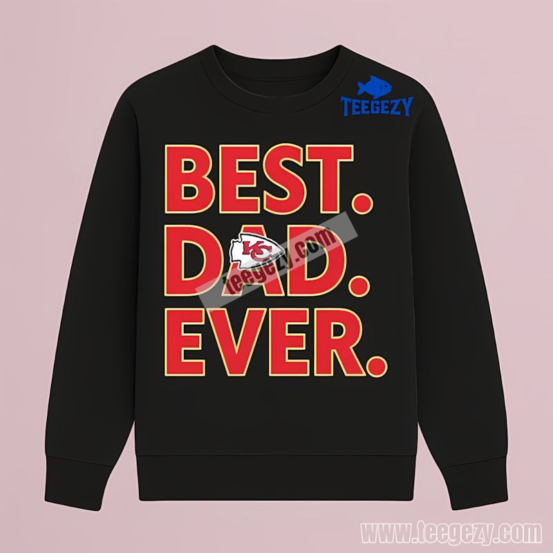 Kansas City Chiefs Best Dad Ever Modern Fan Long Sleeve Kansas City Chiefs Best Dad Ever Modern Fan Long Sleeve