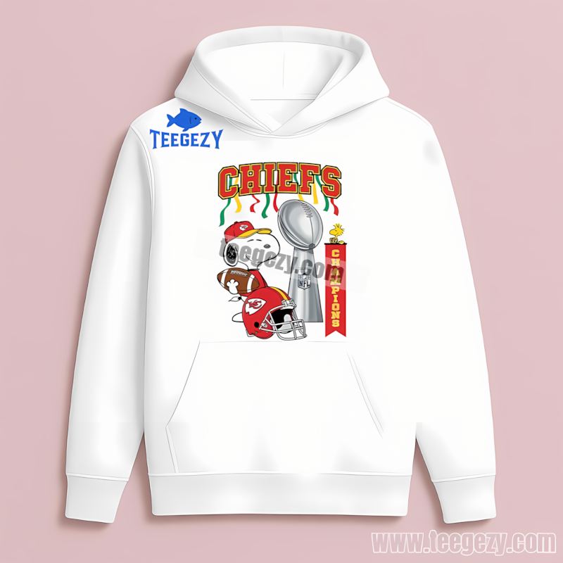 Kansas City Chiefs Champions Snoopy Celebration Vintage Hoodie Kansas City Chiefs Champions Snoopy Celebration Vintage Hoodie