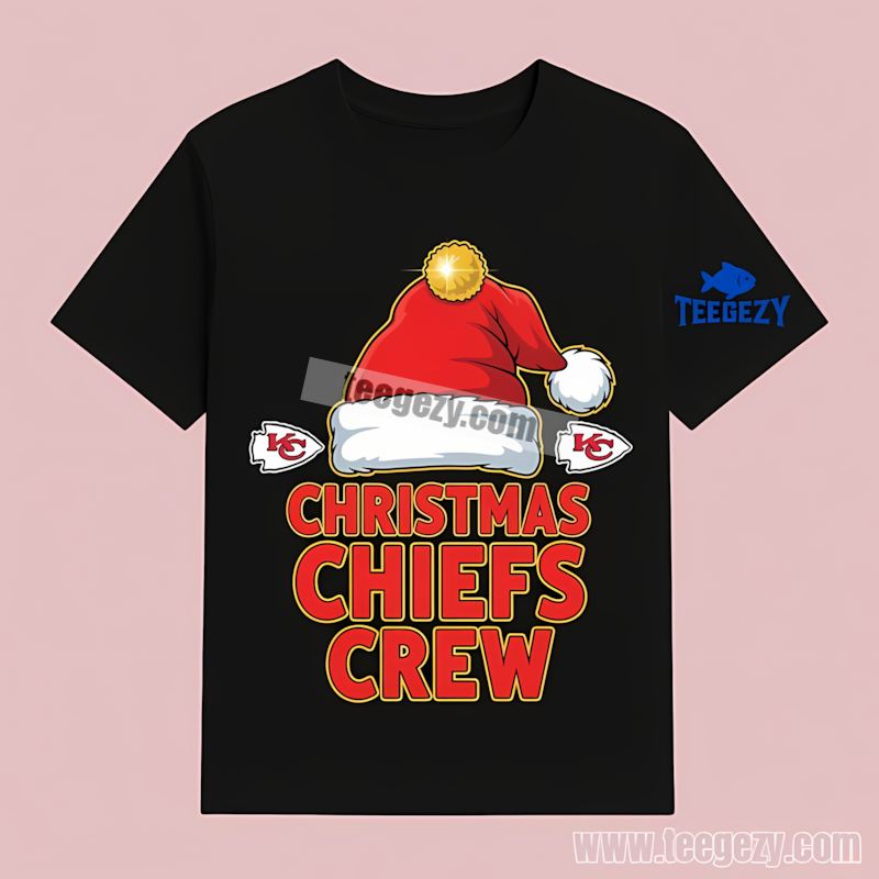 Kansas City Chiefs Christmas Crew Holiday Graphic T-Shirt Kansas City Chiefs Christmas Crew Holiday Graphic T-Shirt