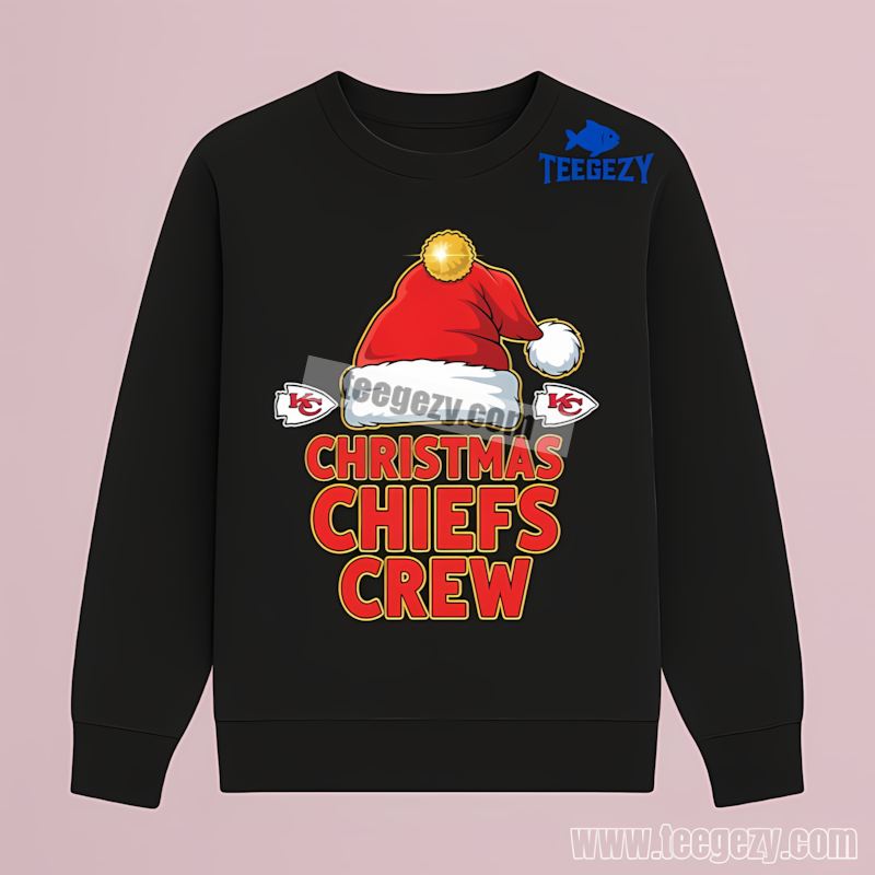 Kansas City Chiefs Christmas Crew Holiday Graphic Long Sleeve Kansas City Chiefs Christmas Crew Holiday Graphic Long Sleeve