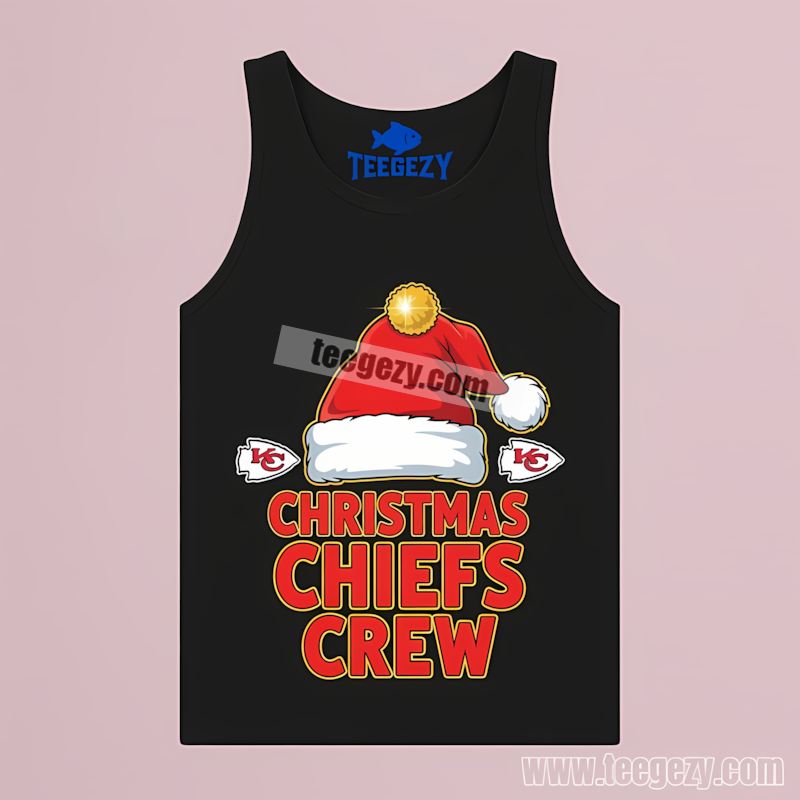 Kansas City Chiefs Christmas Crew Holiday Graphic Tanktop Kansas City Chiefs Christmas Crew Holiday Graphic Tanktop