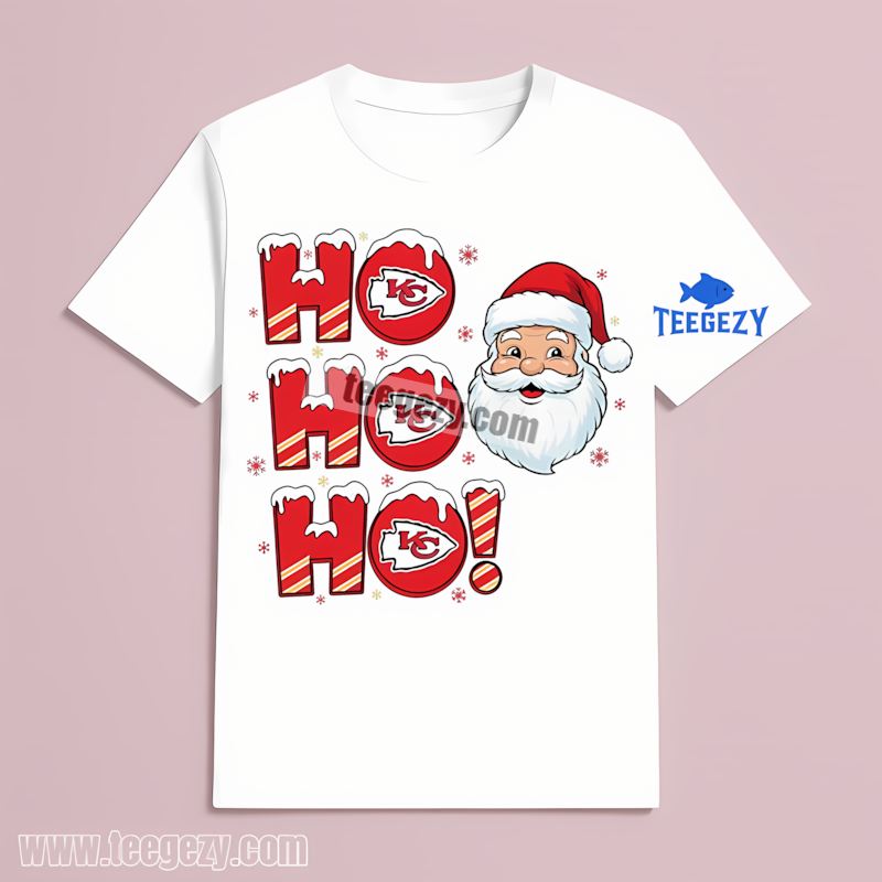 Kansas City Chiefs Ho Ho Ho Santa Season T-Shirt Kansas City Chiefs Ho Ho Ho Santa Season T-Shirt