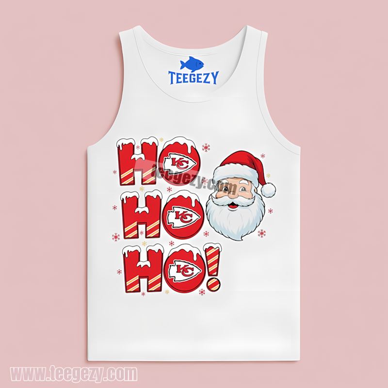 Kansas City Chiefs Ho Ho Ho Santa Season Tanktop Kansas City Chiefs Ho Ho Ho Santa Season Tanktop
