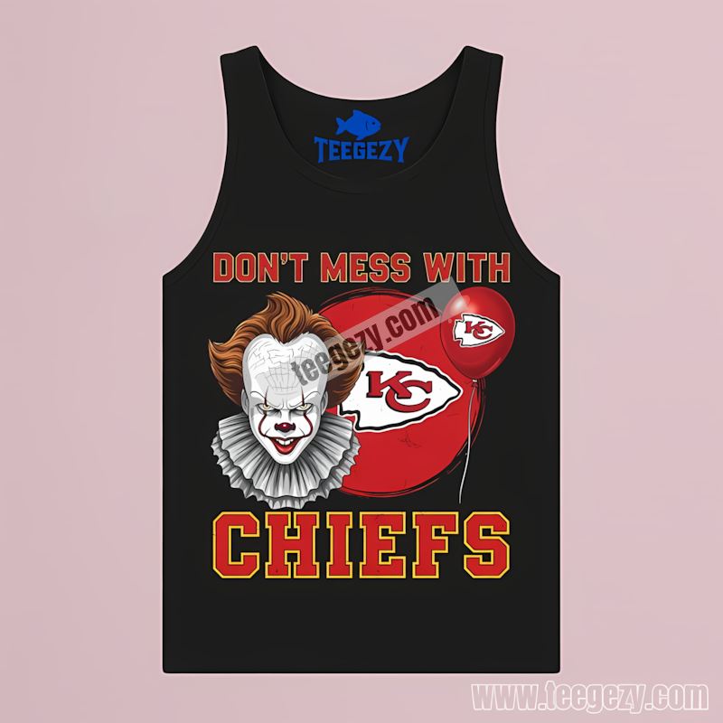 Kansas City Chiefs Pennywise Halloween Creepy Tanktop Kansas City Chiefs Pennywise Halloween Creepy Tanktop