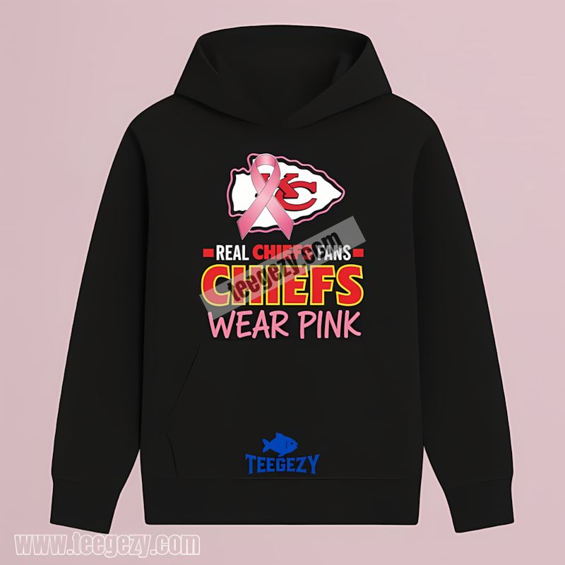 Kansas City Chiefs Real Fans Wear Pink Retro Hoodie Kansas City Chiefs Real Fans Wear Pink Retro Hoodie