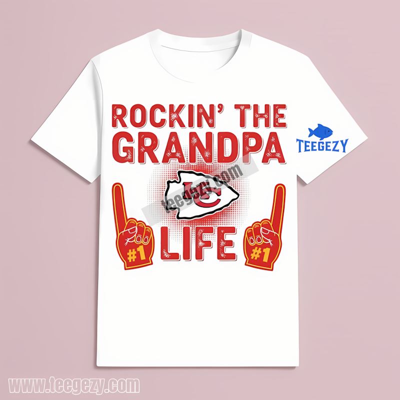 Kansas City Chiefs Rockin The Grandpa Life T-Shirt Kansas City Chiefs Rockin The Grandpa Life T-Shirt