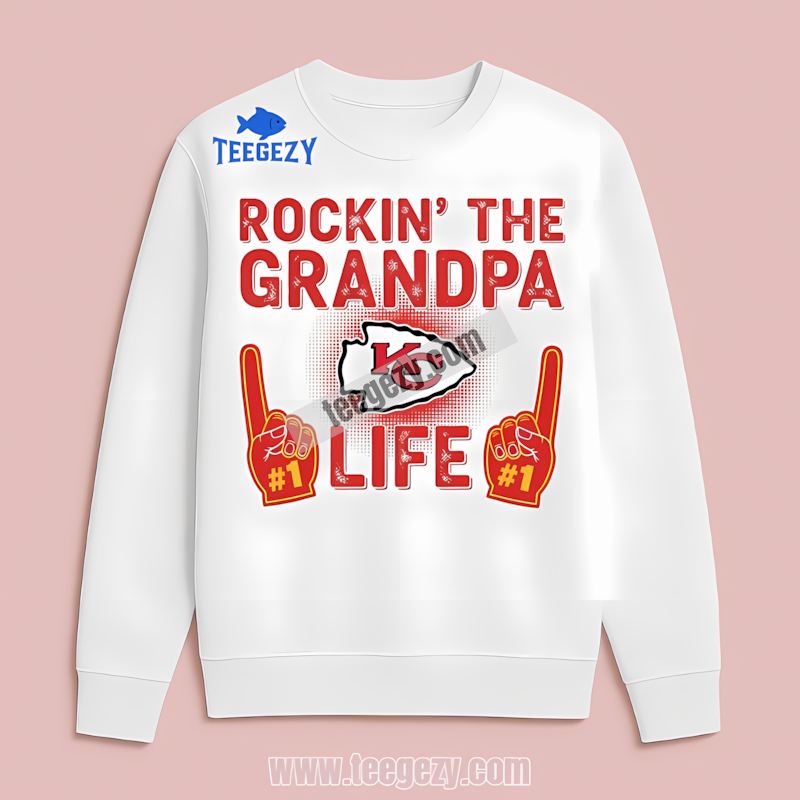 Kansas City Chiefs Rockin The Grandpa Life Long Sleeve Kansas City Chiefs Rockin The Grandpa Life Long Sleeve