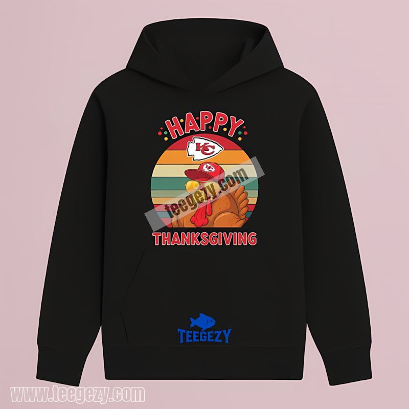 Kansas City Chiefs Thanksgiving Turkey Cotton Hoodie Kansas City Chiefs Thanksgiving Turkey Cotton Hoodie