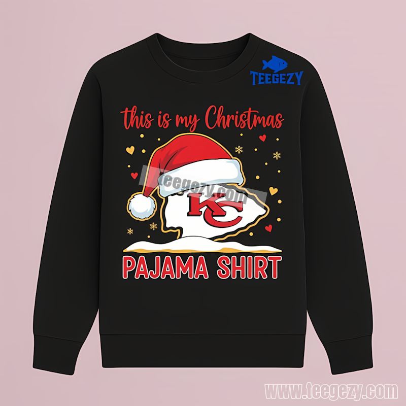 Kansas City Chiefs This Is My Christmas Pajama Graphic Long Sleeve Kansas City Chiefs This Is My Christmas Pajama Graphic Long Sleeve