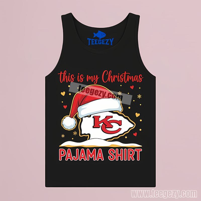 Kansas City Chiefs This Is My Christmas Pajama Graphic Tanktop Kansas City Chiefs This Is My Christmas Pajama Graphic Tanktop
