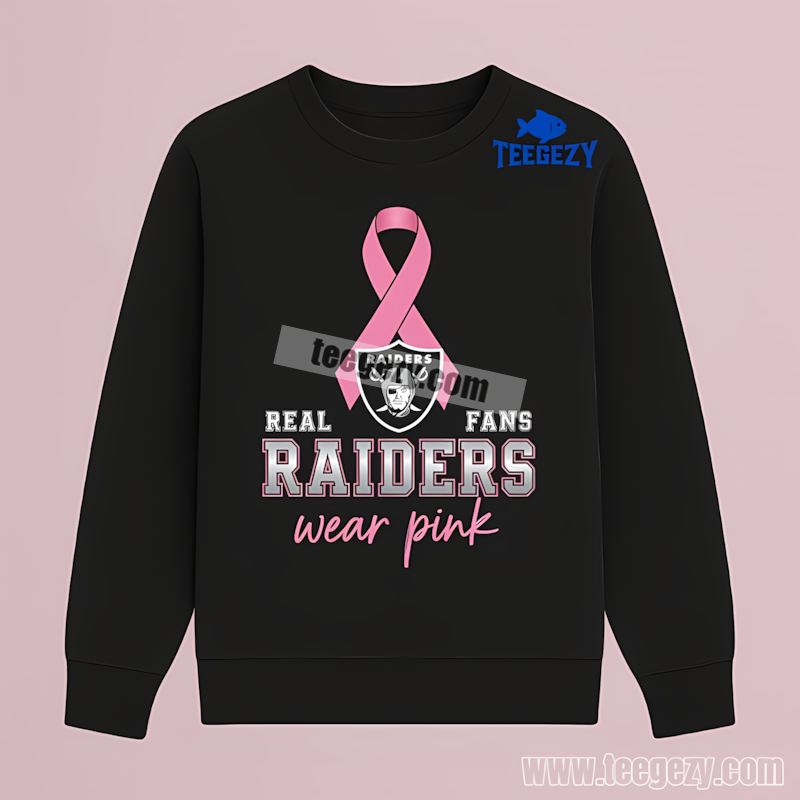 Las Vegas Raiders Breast Cancer Awareness Fans Wear Pink Long Sleeve Las Vegas Raiders Breast Cancer Awareness Fans Wear Pink Long Sleeve