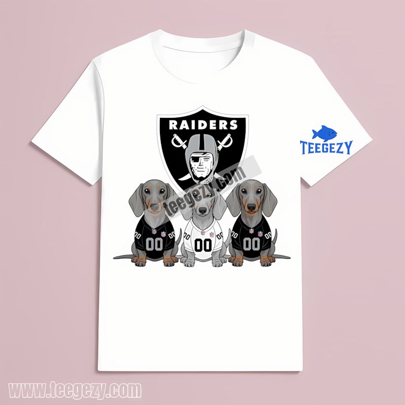 Las Vegas Raiders Dachshund Dogs Retro Vintage T-Shirt Las Vegas Raiders Dachshund Dogs Retro Vintage T-Shirt