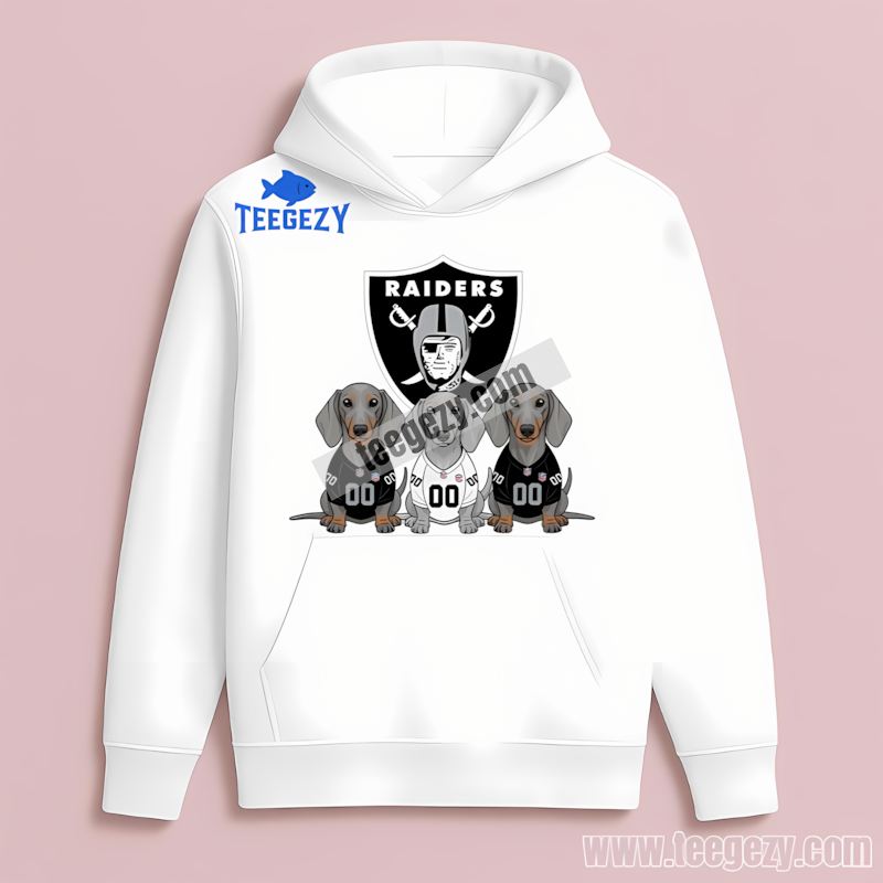 Las Vegas Raiders Dachshund Dogs Retro Vintage Hoodie Las Vegas Raiders Dachshund Dogs Retro Vintage Hoodie