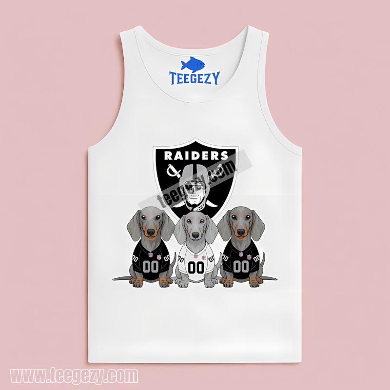 Las Vegas Raiders Dachshund Dogs Retro Vintage Tanktop Las Vegas Raiders Dachshund Dogs Retro Vintage Tanktop