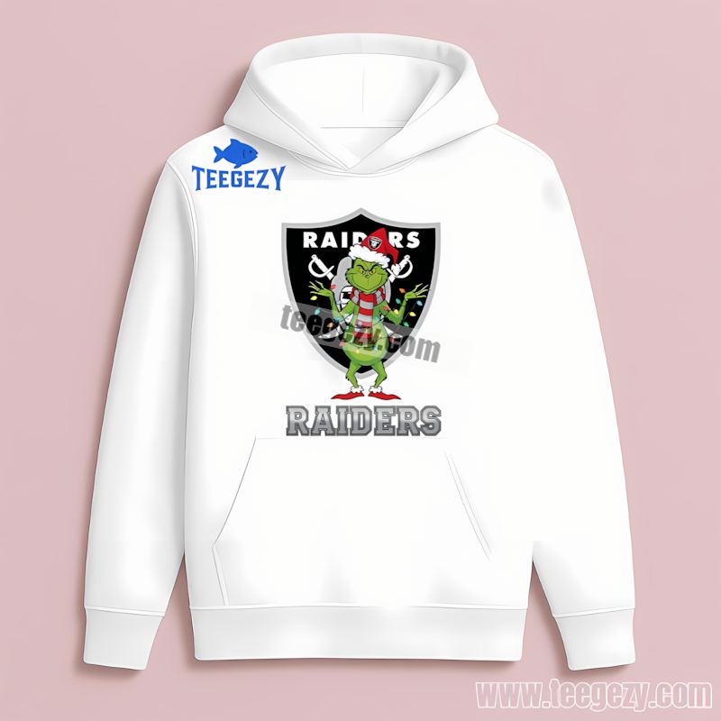 Las Vegas Raiders Grinch Christmas Classic Holiday Hoodie Las Vegas Raiders Grinch Christmas Classic Holiday Hoodie