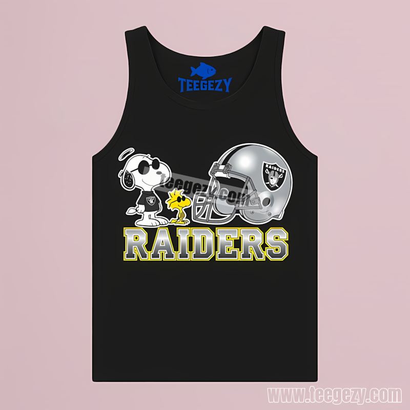 Las Vegas Raiders Helmet Vs Snoopy And Woodstock Regular Tanktop Las Vegas Raiders Helmet Vs Snoopy And Woodstock Regular Tanktop