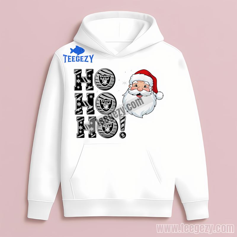 Las Vegas Raiders Ho Ho Ho Santa Christmas Trendy Holiday Hoodie Las Vegas Raiders Ho Ho Ho Santa Christmas Trendy Holiday Hoodie