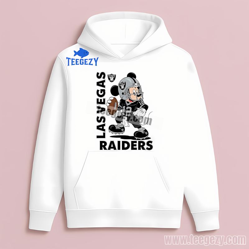 Las Vegas Raiders Mickey Quarterback Football Unisex Hoodie Las Vegas Raiders Mickey Quarterback Football Unisex Hoodie