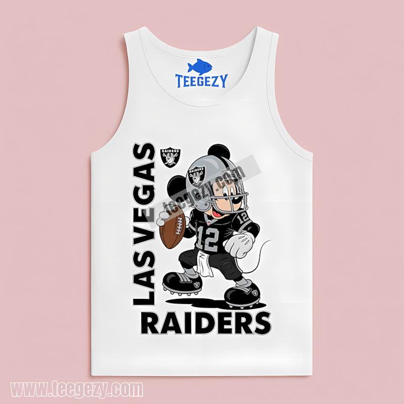Las Vegas Raiders Mickey Quarterback Football Unisex Tanktop Las Vegas Raiders Mickey Quarterback Football Unisex Tanktop