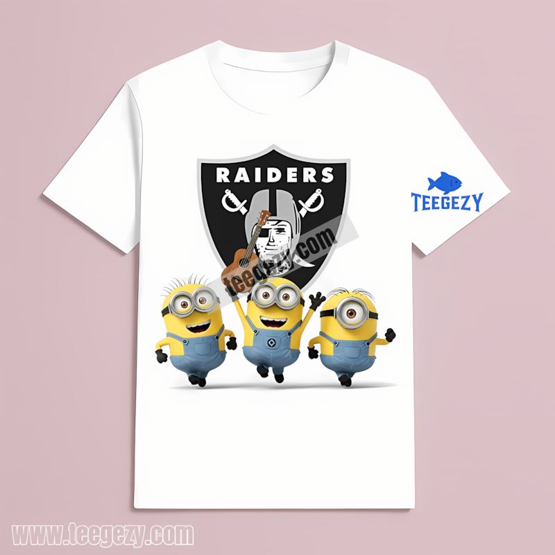Las Vegas Raiders Minions Sports Fan T-Shirt Las Vegas Raiders Minions Sports Fan T-Shirt