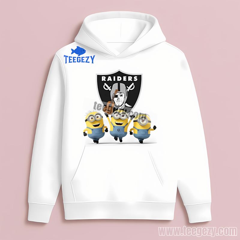 Las Vegas Raiders Minions Sports Fan Hoodie Las Vegas Raiders Minions Sports Fan Hoodie
