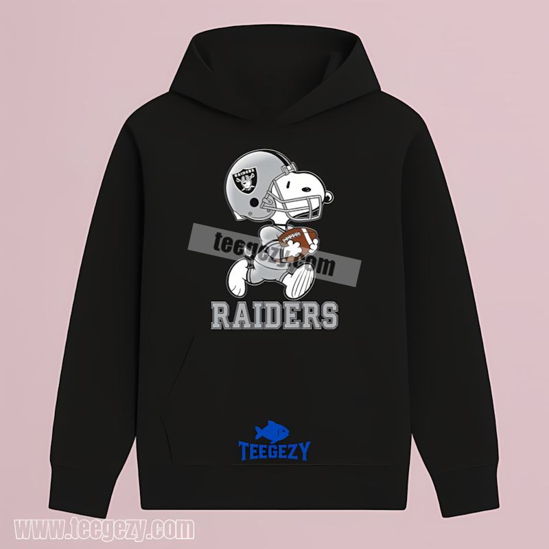 Las Vegas Raiders Snoopy Football Running Classic Hoodie Las Vegas Raiders Snoopy Football Running Classic Hoodie