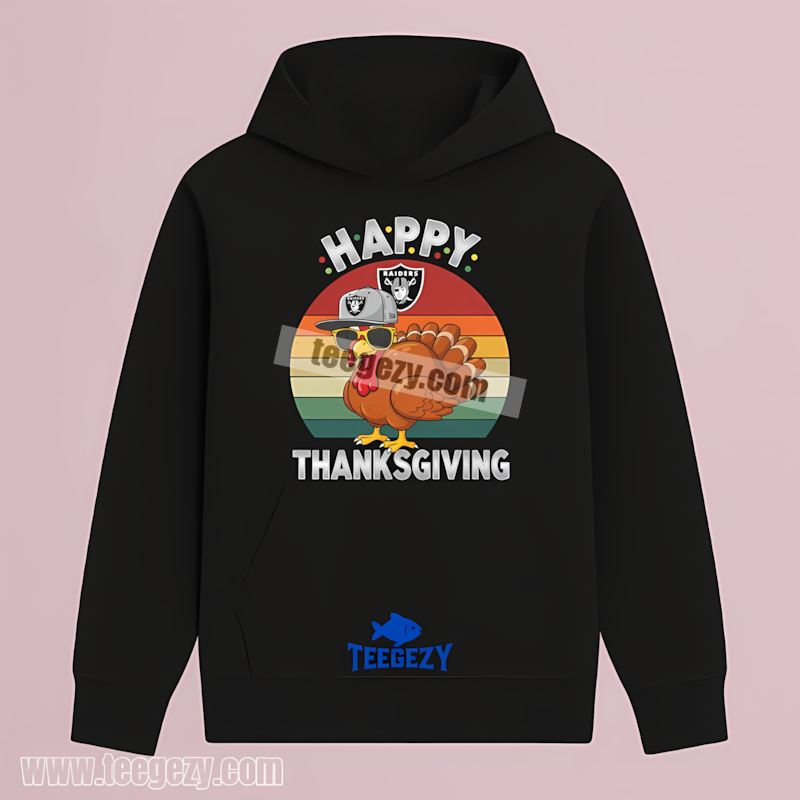 Las Vegas Raiders Thanksgiving Turkey Trendy Hoodie Las Vegas Raiders Thanksgiving Turkey Trendy Hoodie