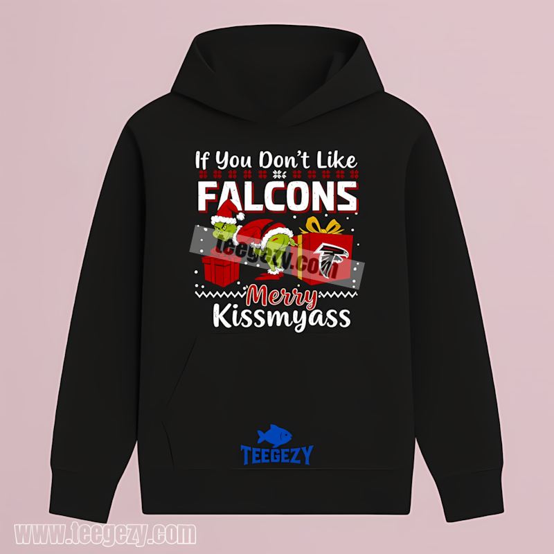 Merry Kissmyass Grinch Atlanta Falcons Hoodie Merry Kissmyass Grinch Atlanta Falcons Hoodie
