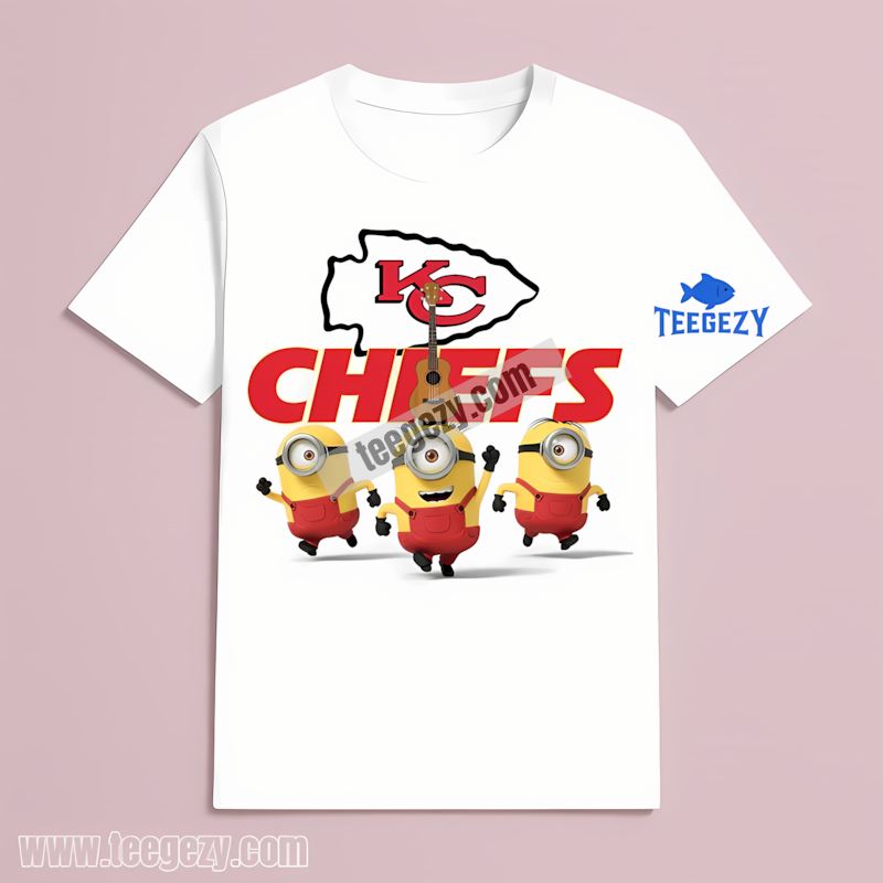 Minions Show Kansas City Chiefs Spirit T-Shirt Minions Show Kansas City Chiefs Spirit T-Shirt