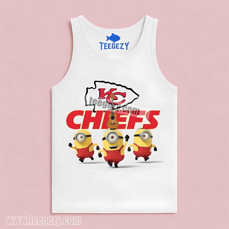 Minions Show Kansas City Chiefs Spirit Tanktop Minions Show Kansas City Chiefs Spirit Tanktop