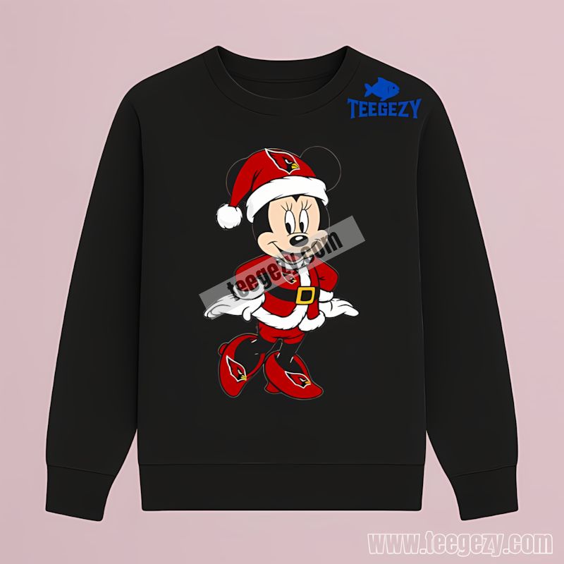 Minnie Mouse Arizona Cardinals Christmas Color Long Sleeve Minnie Mouse Arizona Cardinals Christmas Color Long Sleeve