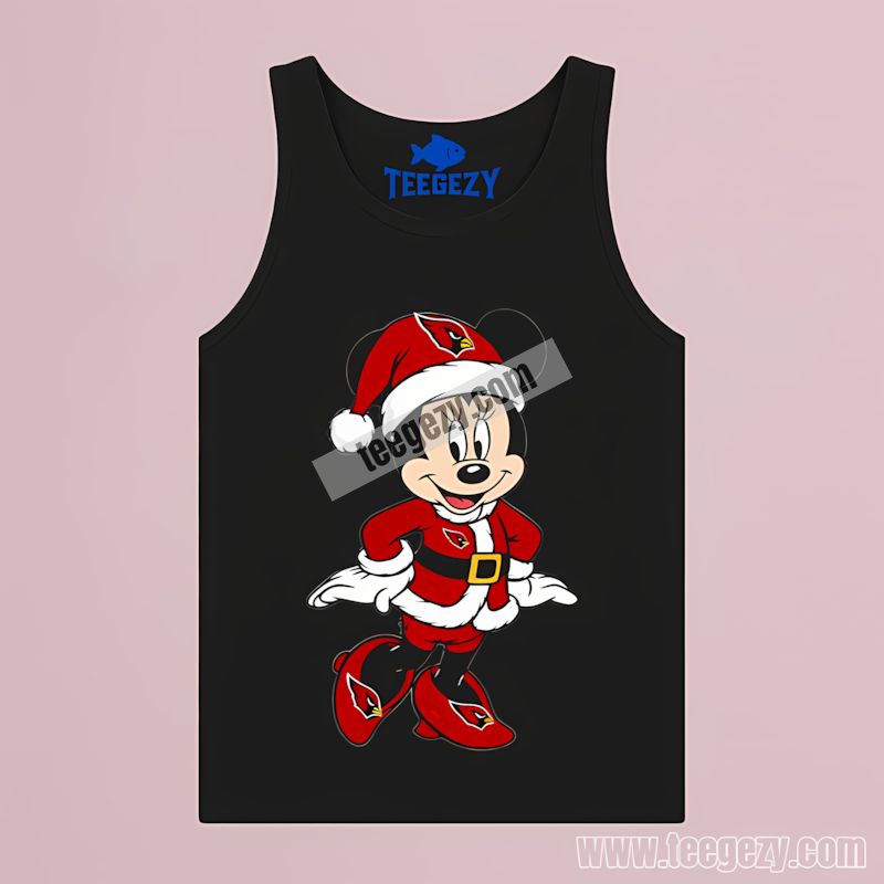 Minnie Mouse Arizona Cardinals Christmas Color Tanktop Minnie Mouse Arizona Cardinals Christmas Color Tanktop