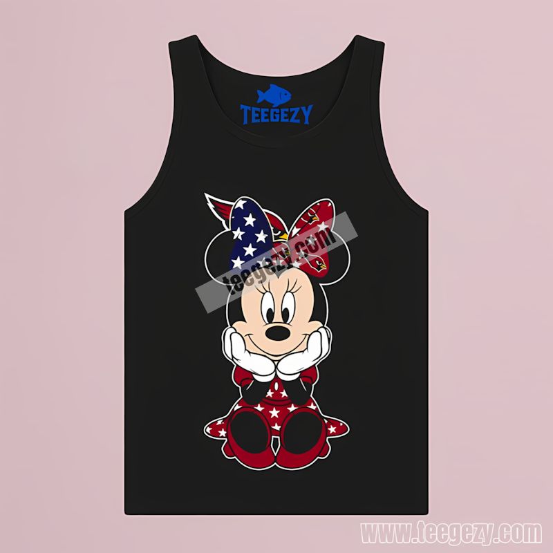 Minnie Mouse Arizona Cardinals Star Vintage Tanktop Minnie Mouse Arizona Cardinals Star Vintage Tanktop