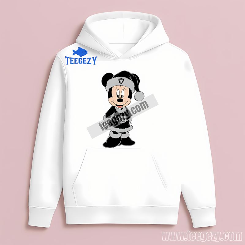 Minnie Mouse Las Vegas Raiders Christmas Vintage Hoodie Minnie Mouse Las Vegas Raiders Christmas Vintage Hoodie