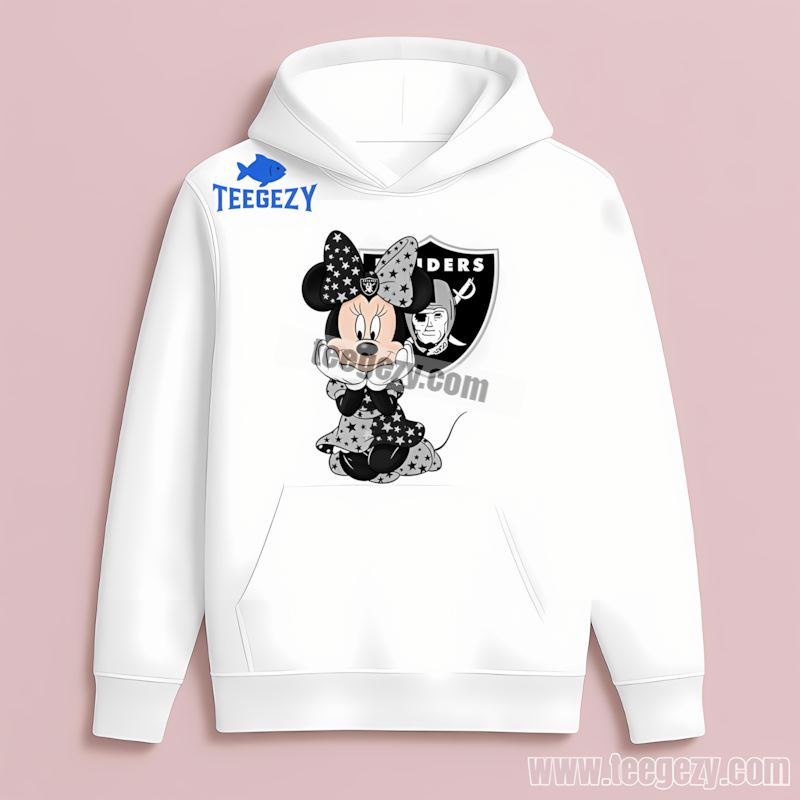 Minnie Mouse Las Vegas Raiders Star Vintage Hoodie Minnie Mouse Las Vegas Raiders Star Vintage Hoodie