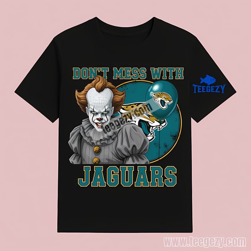 Pennywise Halloween Meets Jacksonville Jaguars Unisex T-Shirt Pennywise Halloween Meets Jacksonville Jaguars Unisex T-Shirt