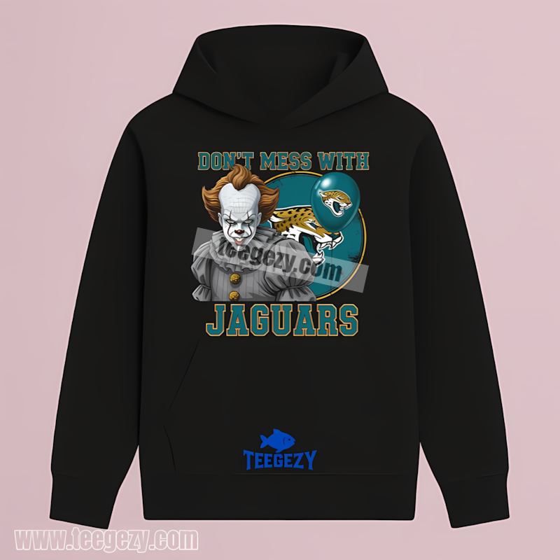 Pennywise Halloween Meets Jacksonville Jaguars Unisex Hoodie Pennywise Halloween Meets Jacksonville Jaguars Unisex Hoodie