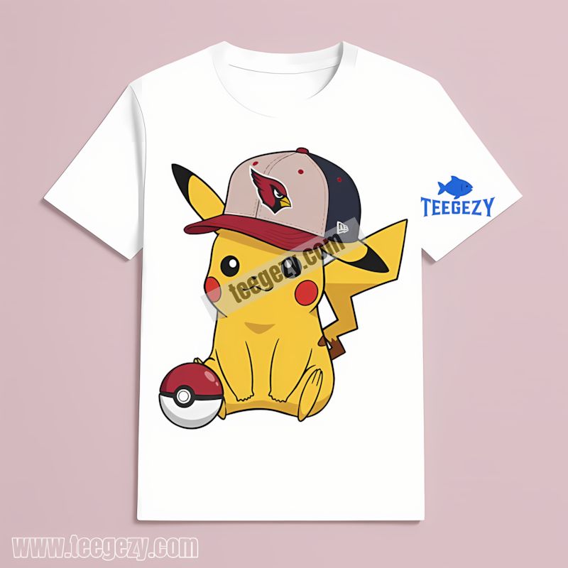 Pikachu Wearing Arizona Cardinals Hat Trendy T-Shirt Pikachu Wearing Arizona Cardinals Hat Trendy T-Shirt