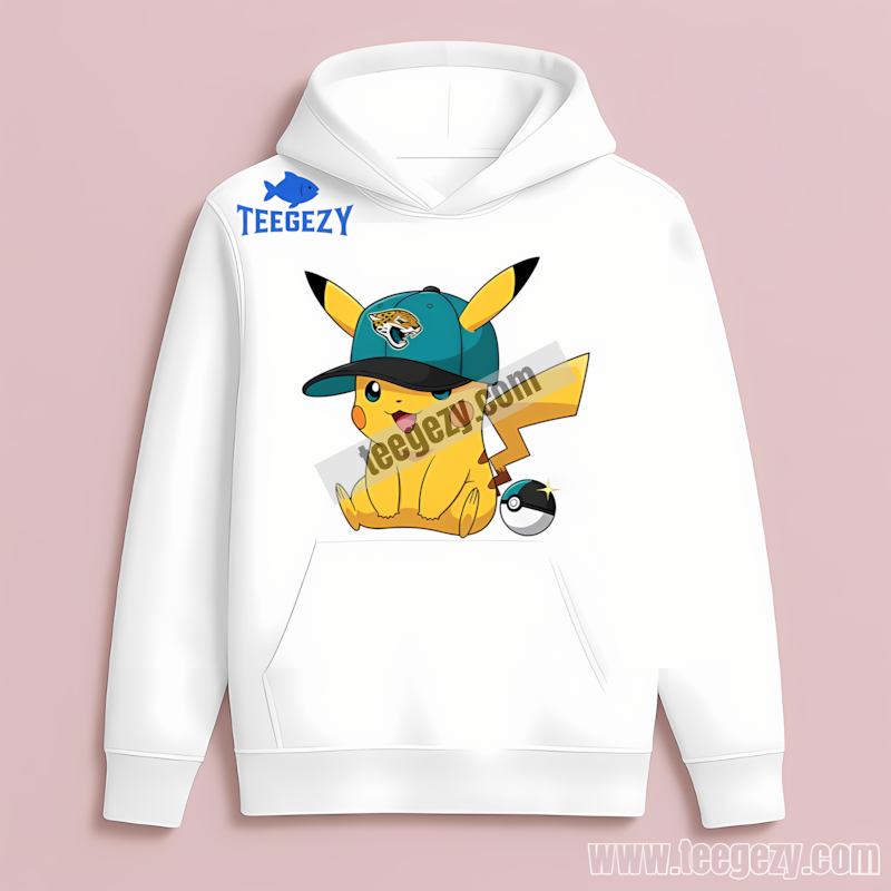 Pikachu Wearing Jacksonville Jaguars Hat Vintage Hoodie Pikachu Wearing Jacksonville Jaguars Hat Vintage Hoodie