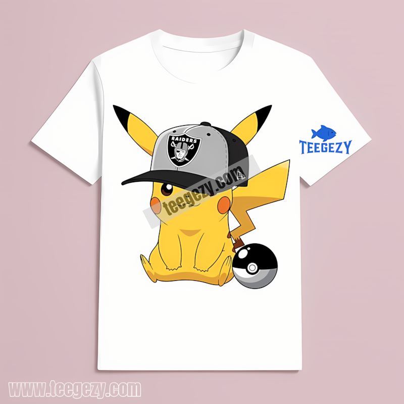 Pikachu Wearing Las Vegas Raiders Hat Unisex T-Shirt Pikachu Wearing Las Vegas Raiders Hat Unisex T-Shirt