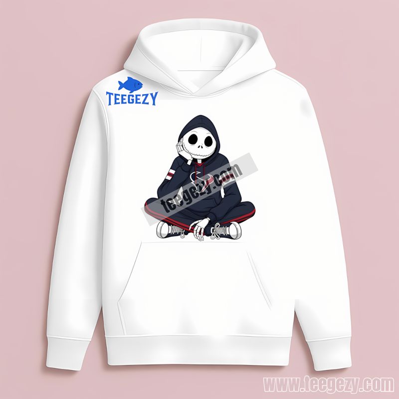 Relaxed Jack Skellington Houston Texans Hoodie Hoodie Relaxed Jack Skellington Houston Texans Hoodie Hoodie