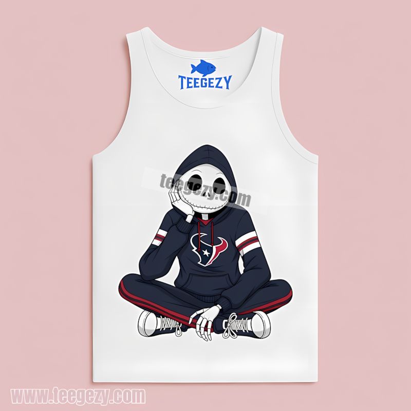 Relaxed Jack Skellington Houston Texans Hoodie Tanktop Relaxed Jack Skellington Houston Texans Hoodie Tanktop