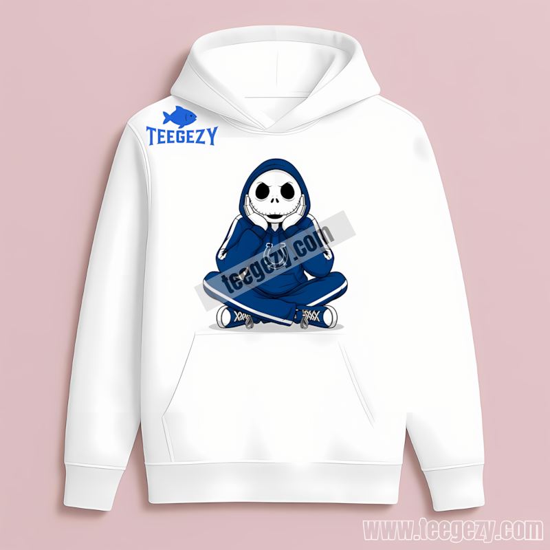 Relaxed Jack Skellington Indianapolis Colts Hoodie Hoodie Relaxed Jack Skellington Indianapolis Colts Hoodie Hoodie