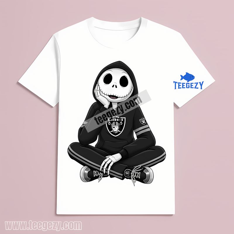 Relaxed Jack Skellington Las Vegas Raiders Hoodie Classic T-Shirt Relaxed Jack Skellington Las Vegas Raiders Hoodie Classic T-Shirt